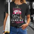 German Shepherd Dog Im A Simple Girl Wine Lover Camping Unisex T-Shirt Gifts for Her