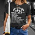 Getting Married Groom Bachelor Party Checklist T-Shirt Gifts for Her