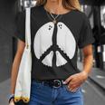 Ghost Peace Sign T-Shirt Gifts for Her
