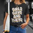 Girls Gays And Theys Lgbtq Pride Parade Ally Unisex T-Shirt Gifts for Her
