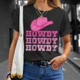 Girls Pink Howdy Cowgirl Western Country Rodeo Gift For Womens Unisex T-Shirt Gifts for Her