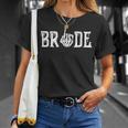 Gothic Skeleton Bride Wedding Just Married Spooky Halloween Unisex T-Shirt Gifts for Her