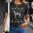 Greyhound Ugly Sweater Christmas Dog Lover T-Shirt Gifts for Her