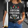 Groom Name Gift Christmas Crew Groom Unisex T-Shirt Gifts for Her