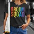 Groom Squad Party Lgbt Same Sex Gay Wedding Husband Men Unisex T-Shirt Gifts for Her