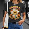 Groovy Great Grandpa Daisy Flower Smile Face 60S 70S Family Unisex T-Shirt Gifts for Her