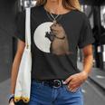 Groundhog Day Shadow Puppet T-Shirt Gifts for Her