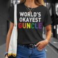 GuncleProud Of My Gay Uncle Worlds Okayest Guncle Unisex T-Shirt Gifts for Her
