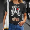Halloween Pregnancy Dad Donut Baby Pregnant Skeleton Costume Unisex T-Shirt Gifts for Her