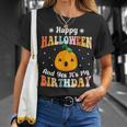 Happy Halloween & Yes It's My Birthday Halloween Day Party T-Shirt Gifts for Her