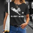 Happy Hour Funny Dog Park For Pet Lovers Unisex T-Shirt Gifts for Her