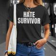 Hate Survivor For All The Dogs Rap Trap Hip Hop Music T-Shirt Gifts for Her