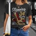 High Heels Stepping Into My 34Th Birthday 34 And Fabulous Unisex T-Shirt Gifts for Her