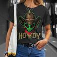 Howdy Alien Cowboy Funny Halloween Costume Space Lover Unisex T-Shirt Gifts for Her