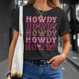 Howdy Pink Leopard Western Cowgirl Unisex T-Shirt Gifts for Her