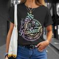 On My Husband's Last Nerve Skeleton Tie Dye On Back T-Shirt Gifts for Her