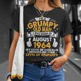 Im A Grumpy Old Man I Was Born In August 1964 Birthday 56 Unisex T-Shirt Gifts for Her