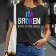 I'm Broken Wear Teal And Purple Suicide Prevention Awareness T-Shirt Gifts for Her
