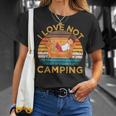 Indoorsy Girls I Love Not Camping Vintage Homebody Mom Girl Unisex T-Shirt Gifts for Her