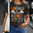 Is It Summer Break Yet Lunch Lady Last Day Of School Groovy Unisex T-Shirt Gifts for Her