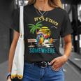 It's 5 O’Clock Somewhere Parrot Sunset Drinking T-Shirt Gifts for Her