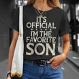 Its Official Im The Favorite Son T-Shirt Gifts for Her Its Official Im The Favorite Son T-Shirt Gifts for Her