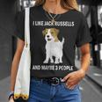 I Like Jack Russells Dog Owner Pets Lover T-Shirt Gifts for Her