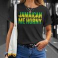 Jamaican Me Horny Caribbean Party T-Shirt Gifts for Her