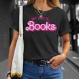 My Job Is Books Retro Pink Style Reading Books T-Shirt Gifts for Her