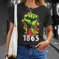 Junenth 1865 Black History African American Freedom Unisex T-Shirt Gifts for Her