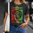 Junenth Is My Independence Day Black Queen Black Pride Unisex T-Shirt Gifts for Her