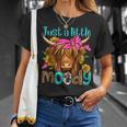 Just A Little Moody Cute Western Highland Cows Lover Farming T-Shirt Gifts for Her