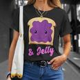 Kawaii Pb&J Peanut Butter & Jelly Matching Blueberry Jam T-Shirt Gifts for Her