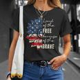 Land Of The Free Because Of The Brave 4Th Of July Unisex T-Shirt Gifts for Her