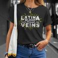 Latina Blood Runs Through My Veins T-Shirt Gifts for Her