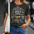 Legends Were Born In July 1974 Vintage 46Th Birthday Gifts Unisex T-Shirt Gifts for Her