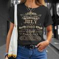 Legends Were Born In July 1980 43 Year Old Birthday Gifts Unisex T-Shirt Gifts for Her
