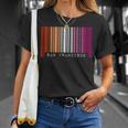 Lesbian Gay Barcode Pride San Francisco California Queer Unisex T-Shirt Gifts for Her