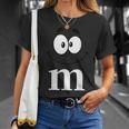Letter M Funny Matching Carnival Halloween Costume Unisex T-Shirt Gifts for Her