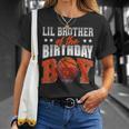 Lil Brother Of The Birthday Boy Basketball Family Baller T-Shirt Gifts for Her