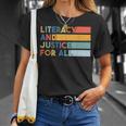 Literacy And Justice For All Protect Libraries Banned Books T-Shirt Gifts for Her