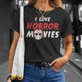 I Love Horror Movies Horror Movies T-Shirt Gifts for Her