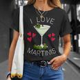I Love Martinis Dirty Martini Love Cocktails Drink Martinis T-Shirt Gifts for Her