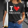 I Love Necho System 8 Bit Heart Sf Insurance Agent Agency T-Shirt Gifts for Her