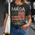 Maga My Ass Got Arrested 2023 Anti-Trump American Flag T-Shirt Gifts for Her