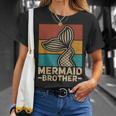 Mermaid Brother Mermaid Birthday Party Outfit Retro Mermaid Unisex T-Shirt Gifts for Her