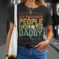 My Favorite People Call Me Daddy Funny Vintage Fathers Day Unisex T-Shirt Gifts for Her