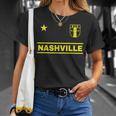 Nashville Tennessee - 615 Star Designer Badge Edition Unisex T-Shirt Gifts for Her