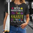Never Underestimate An Autism GrannyAwareness Autism Funny Gifts Unisex T-Shirt Gifts for Her