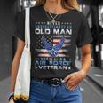 Never Underestimate An Old Man Us Air Force Veteran Vintage Unisex T-Shirt Gifts for Her